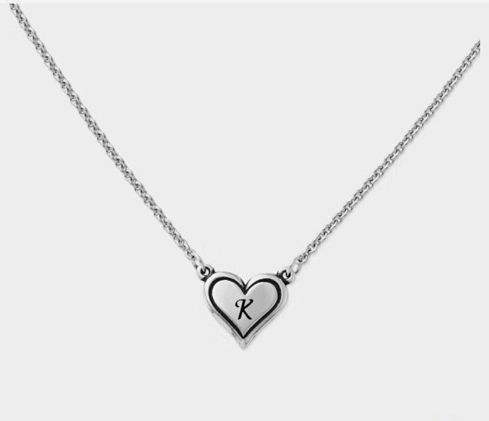 NWT James Avery Delicate Heart Initial “K” Necklace
